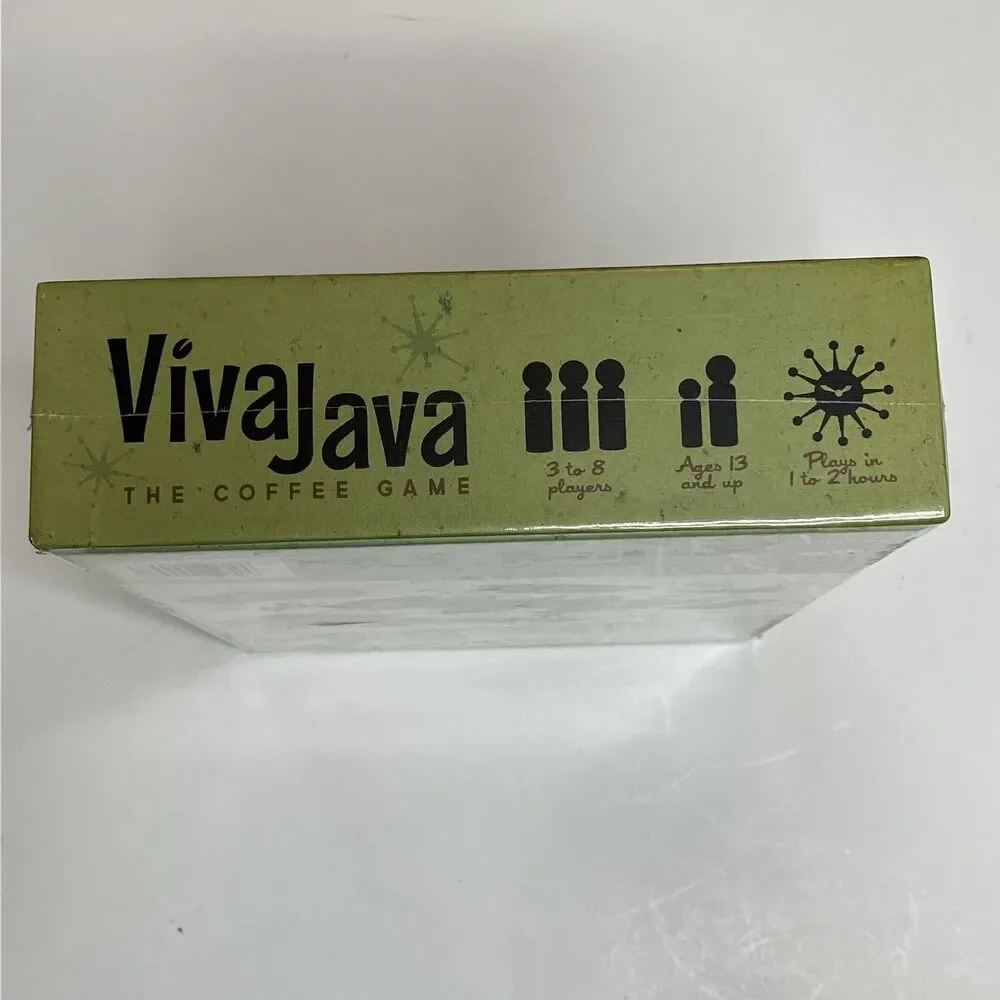 Viva Java Board Game The Coffee Game 2012 Dice Hate Me Games New Sealed